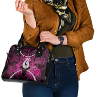 Maori Matariki Hei Matau Mawhero Shoulder Handbag Maori Kowhaiwhai Pattern Galaxy LT01 - Polynesian Pride