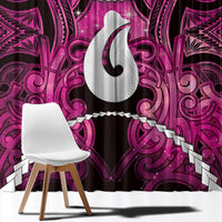 Maori Matariki Hei Matau Mawhero Window Curtain Maori Kowhaiwhai Pattern Galaxy LT01 - Polynesian Pride
