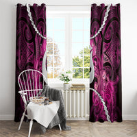 Maori Matariki Hei Matau Mawhero Window Curtain Maori Kowhaiwhai Pattern Galaxy LT01 - Polynesian Pride