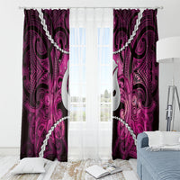 Maori Matariki Hei Matau Mawhero Window Curtain Maori Kowhaiwhai Pattern Galaxy LT01 - Polynesian Pride