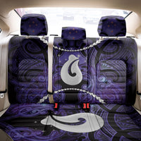 Maori Matariki Hei Matau Waiporoporo Back Car Seat Cover Maori Kowhaiwhai Pattern Galaxy LT01 - Polynesian Pride
