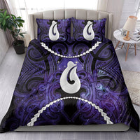 Maori Matariki Hei Matau Waiporoporo Bedding Set Maori Kowhaiwhai Pattern Galaxy LT01 - Polynesian Pride