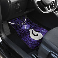 Personalised Maori Matariki Hei Matau Waiporoporo Car Mats Maori Kowhaiwhai Pattern Galaxy LT01 - Polynesian Pride