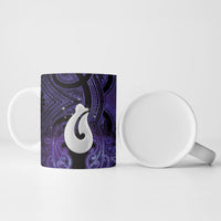 Personalised Maori Matariki Hei Matau Waiporoporo Ceramic Mug Maori Kowhaiwhai Pattern Galaxy LT01 - Polynesian Pride