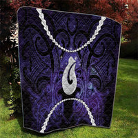 Maori Matariki Hei Matau Waiporoporo Quilt Maori Kowhaiwhai Pattern Galaxy LT01 - Polynesian Pride