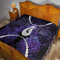 Maori Matariki Hei Matau Waiporoporo Quilt Maori Kowhaiwhai Pattern Galaxy LT01 - Polynesian Pride