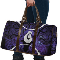 Maori Matariki Hei Matau Waiporoporo Travel Bag Maori Kowhaiwhai Pattern Galaxy LT01 - Polynesian Pride