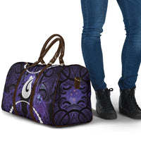 Maori Matariki Hei Matau Waiporoporo Travel Bag Maori Kowhaiwhai Pattern Galaxy LT01 - Polynesian Pride