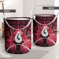 Maori Matariki Hei Matau Whero Laundry Basket Maori Kowhaiwhai Pattern Galaxy LT01 - Polynesian Pride