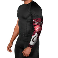 Personalised Maori Matariki Hei Matau Whero Arm Sleeves Maori Kowhaiwhai Pattern Galaxy LT01 - Polynesian Pride
