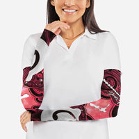 Personalised Maori Matariki Hei Matau Whero Arm Sleeves Maori Kowhaiwhai Pattern Galaxy LT01 - Polynesian Pride