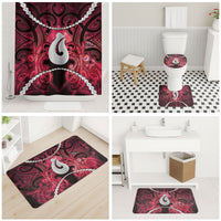 Maori Matariki Hei Matau Whero Bathroom Set Maori Kowhaiwhai Pattern Galaxy LT01 - Polynesian Pride