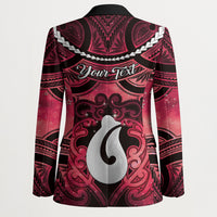 Personalised Maori Matariki Hei Matau Whero Blazer Maori Kowhaiwhai Pattern Galaxy LT01 - Polynesian Pride