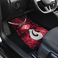 Personalised Maori Matariki Hei Matau Whero Car Mats Maori Kowhaiwhai Pattern Galaxy LT01 - Polynesian Pride
