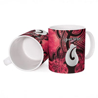 Personalised Maori Matariki Hei Matau Whero Ceramic Mug Maori Kowhaiwhai Pattern Galaxy LT01 - Polynesian Pride