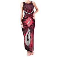 Personalised Maori Matariki Hei Matau Whero Family Matching Tank Maxi Dress and Hawaiian Shirt Maori Kowhaiwhai Pattern Galaxy