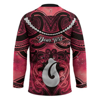 Personalised Maori Matariki Hei Matau Whero Hockey Jersey Maori Kowhaiwhai Pattern Galaxy LT01 - Polynesian Pride