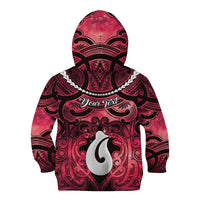 Personalised Maori Matariki Hei Matau Whero Kid Hoodie Maori Kowhaiwhai Pattern Galaxy LT01 - Polynesian Pride