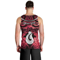 Personalised Maori Matariki Hei Matau Whero Men Tank Top Maori Kowhaiwhai Pattern Galaxy LT01 - Polynesian Pride