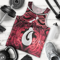 Personalised Maori Matariki Hei Matau Whero Men Tank Top Maori Kowhaiwhai Pattern Galaxy LT01 - Polynesian Pride