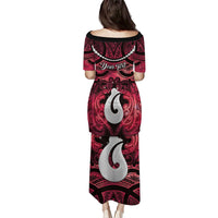 Personalised Maori Matariki Hei Matau Whero Puletasi Maori Kowhaiwhai Pattern Galaxy LT01 - Polynesian Pride