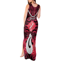 Personalised Maori Matariki Hei Matau Whero Tank Maxi Dress Maori Kowhaiwhai Pattern Galaxy