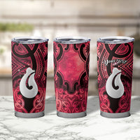 Personalised Maori Matariki Hei Matau Whero Tumbler Cup Maori Kowhaiwhai Pattern Galaxy LT01 - Polynesian Pride