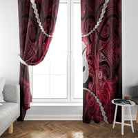Maori Matariki Hei Matau Whero Window Curtain Maori Kowhaiwhai Pattern Galaxy LT01 - Polynesian Pride
