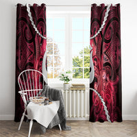 Maori Matariki Hei Matau Whero Window Curtain Maori Kowhaiwhai Pattern Galaxy LT01 - Polynesian Pride