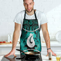Maori Matariki Hei Matau Turquoise Apron Maori Kowhaiwhai Pattern Galaxy LT01 - Polynesian Pride