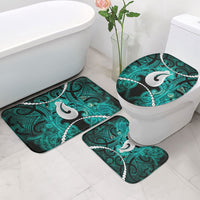 Maori Matariki Hei Matau Turquoise Bathroom Set Maori Kowhaiwhai Pattern Galaxy LT01 - Polynesian Pride