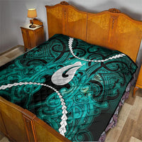 Maori Matariki Hei Matau Turquoise Quilt Maori Kowhaiwhai Pattern Galaxy LT01 - Polynesian Pride