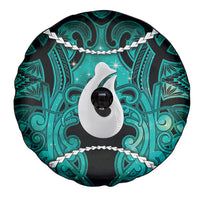 Maori Matariki Hei Matau Turquoise Spare Tire Cover Maori Kowhaiwhai Pattern Galaxy LT01 - Polynesian Pride