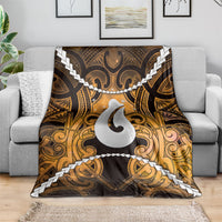 Maori Matariki Hei Matau Kowhai Blanket Maori Kowhaiwhai Pattern Galaxy LT01 - Polynesian Pride