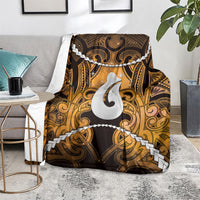 Maori Matariki Hei Matau Kowhai Blanket Maori Kowhaiwhai Pattern Galaxy LT01 - Polynesian Pride