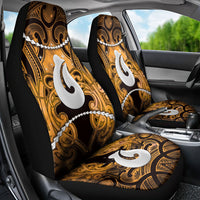 Maori Matariki Hei Matau Kowhai Car Seat Cover Maori Kowhaiwhai Pattern Galaxy LT01 - Polynesian Pride