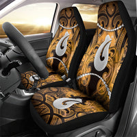 Maori Matariki Hei Matau Kowhai Car Seat Cover Maori Kowhaiwhai Pattern Galaxy LT01 - Polynesian Pride