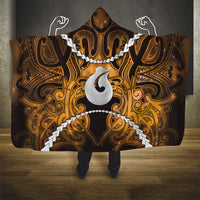 Maori Matariki Hei Matau Kowhai Hooded Blanket Maori Kowhaiwhai Pattern Galaxy LT01 - Polynesian Pride