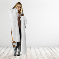 Maori Matariki Hei Matau Kowhai Hooded Blanket Maori Kowhaiwhai Pattern Galaxy LT01 - Polynesian Pride