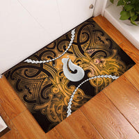 Maori Matariki Hei Matau Kowhai Rubber Doormat Maori Kowhaiwhai Pattern Galaxy