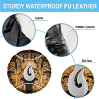 Maori Matariki Hei Matau Kowhai Spare Tire Cover Maori Kowhaiwhai Pattern Galaxy LT01 - Polynesian Pride