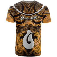 Personalised Maori Matariki Hei Matau Kowhai T Shirt Maori Kowhaiwhai Pattern Galaxy LT01 - Polynesian Pride