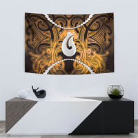 Maori Matariki Hei Matau Kowhai Tapestry Maori Kowhaiwhai Pattern Galaxy LT01 - Polynesian Pride