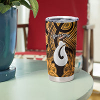 Personalised Maori Matariki Hei Matau Kowhai Tumbler Cup Maori Kowhaiwhai Pattern Galaxy LT01 - Polynesian Pride