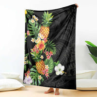 Hawaii Pineapple Tropical Blanket Colorful Hibiscus Plumeria LT01 - Polynesian Pride