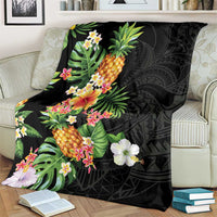 Hawaii Pineapple Tropical Blanket Colorful Hibiscus Plumeria LT01 - Polynesian Pride