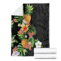 Hawaii Pineapple Tropical Blanket Colorful Hibiscus Plumeria LT01 - Polynesian Pride