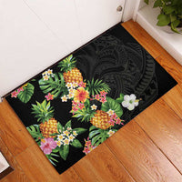Hawaii Pineapple Tropical Rubber Doormat Colorful Hibiscus Plumeria LT01 - Polynesian Pride