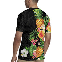 Hawaii Pineapple Tropical Rugby Jersey Colorful Hibiscus Plumeria LT01 - Polynesian Pride