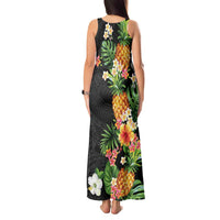 Hawaii Pineapple Tropical Tank Maxi Dress Colorful Hibiscus Plumeria LT01 - Polynesian Pride